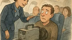 Banc: Stewardesa întreabă un pasager neliniștit