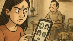 Banc: Soția verifică telefonul iubitului